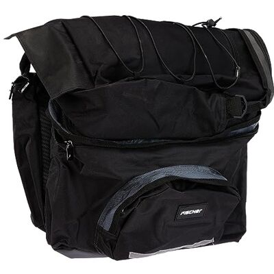 Fischer Tasche Gepäckträger 3fach, schwarz, 39 x 44 x 9 cm, 58 Liter, 86245 Fischer Tasche Gepäckträger 3fach, schwarz, 39 x 44 x 9 cm, 58 Liter, 86245