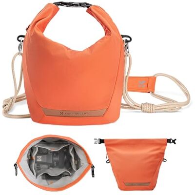 K&F CONCEPT Kameratasche, Tragbare Leichte Camera Bag Modische Umhängetasche Geeignet für Kleine Liner Bag mit Spiegellose Kamera, Orange BS05 K&F CONCEPT Kameratasche, Tragbare Leichte Camera Bag Modische Umhängetasche Geeignet für Kleine Liner Bag mit Spiegellose Kamera, Orange BS05