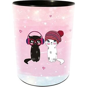 goldbuch 82 299 Papierkorb Music for Cats, Mülleimer mit einem Durchmesser von 25 cm und Einer Höhe von 30 cm, Behälter 12 Liter Fassungsvermögen, Papierbehälter Motiv Katzen, Müllbehälter Rosa goldbuch 82 299 Papierkorb Music for Cats, Mülleimer mit einem Durchmesser von 25 cm und Einer Höhe von 30 cm, Behälter 12 Liter Fassungsvermögen, Papierbehälter Motiv Katzen, Müllbehälter Rosa