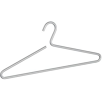 WENKO Kleiderbügel Lux, silberner Garderobenbügel für Kleiderständer und die Garderobe, Aluminium Kleiderbügel für Jacken & Mäntel, platzsparende Aufbewahrung im Kleiderschrank, 42 x 19 x 0,8 cm Silber Matt WENKO Kleiderbügel Lux, silberner Garderobenbügel für Kleiderständer und die Garderobe, Aluminium Kleiderbügel für Jacken & Mäntel, platzsparende Aufbewahrung im Kleiderschrank, 42 x 19 x 0,8 cm Silber Matt
