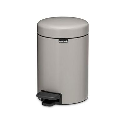 Brabantia NewIcon Treteimer 3 l – Mini Mülleimer für Küche oder Bad mit Soft-Close-Funktion und leichtgängigem Pedal, Badmülleimer mit herausnehmbarem Inneneimer Soft Grey 17 x 24 x 26 cm Brabantia NewIcon Treteimer 3 l – Mini Mülleimer für Küche oder Bad mit Soft-Close-Funktion und leichtgängigem Pedal, Badmülleimer mit herausnehmbarem Inneneimer Soft Grey 17 x 24 x 26 cm