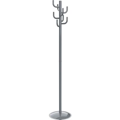 MAUL Garderobe polaris 36,5x36,5x177cm Garderobenständer mit Regenschirmhalter und 8 Haken Flurgarderobe für Büro, Empfangsbereich Stabiler Kleiderständer aus Stahl (Grau) MAUL Garderobe polaris 36,5x36,5x177cm Garderobenständer mit Regenschirmhalter und 8 Haken Flurgarderobe für Büro, Empfangsbereich Stabiler Kleiderständer aus Stahl (Grau)