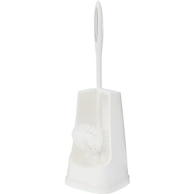 WENKO WC-Garnitur Simple Weiß, clevere WC-Bürste mit Randreiniger, hygienischer Bürstenkopf für zuverlässige Reinigung, Bürstenhalter aus robustem Kunststoff, 12,5 x 40,5 x 12,5 cm WENKO WC-Garnitur Simple Weiß, clevere WC-Bürste mit Randreiniger, hygienischer Bürstenkopf für zuverlässige Reinigung, Bürstenhalter aus robustem Kunststoff, 12,5 x 40,5 x 12,5 cm
