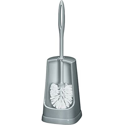 WENKO WC-Garnitur Simple Grau WC-Bürstenhalter, Kunststoff, 12.5 x 40 x 12.5 cm, Grau WENKO WC-Garnitur Simple Grau WC-Bürstenhalter, Kunststoff, 12.5 x 40 x 12.5 cm, Grau