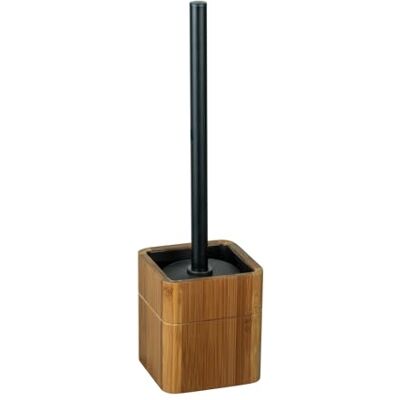 WENKO Stand WC-Garnitur Serro, WC-Bürste mit Edelstahlstiel, Behälter aus Bambus, mit Kunststoff-Einsatz, Schwarz WENKO Stand WC-Garnitur Serro, WC-Bürste mit Edelstahlstiel, Behälter aus Bambus, mit Kunststoff-Einsatz, Schwarz