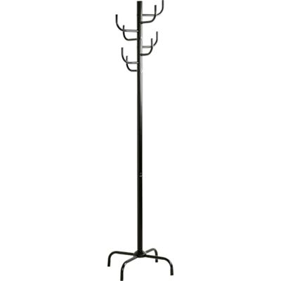 HAKU Garderobenständer schwarz, Metall Standgarderobe Maße: H 180 x Ø 37 cm, Style: Modern HAKU Garderobenständer schwarz, Metall Standgarderobe Maße: H 180 x Ø 37 cm, Style: Modern