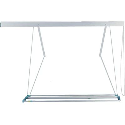 JUWEL Deckentrockner Samba 200 (für bis zu 2 Waschmaschinenladungen, Aufhängelänge 18 m, Wäschetrockner für große Wäscheteile/Bettwäsche, bis 120 cm stufenlos absenkbar) 30040 JUWEL Deckentrockner Samba 200 (für bis zu 2 Waschmaschinenladungen, Aufhängelänge 18 m, Wäschetrockner für große Wäscheteile/Bettwäsche, bis 120 cm stufenlos absenkbar) 30040