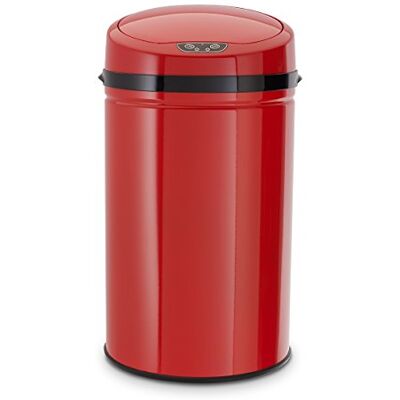 ECHTWERK Büro-/Bad-/Kosmetikabfalleimer, Mülleimer mit Sensor, Touchless Abfalleimer, elektrischer Müllbehälter, Infrarot Bewegungssensor, Korpus aus Edelstahl, Fassungsvermögen 9 Liter, INOX RED ECHTWERK Büro-/Bad-/Kosmetikabfalleimer, Mülleimer mit Sensor, Touchless Abfalleimer, elektrischer Müllbehälter, Infrarot Bewegungssensor, Korpus aus Edelstahl, Fassungsvermögen 9 Liter, INOX RED