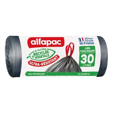 Alfapac 15 Beutel mit 30 l Fassungsvermögen, sehr widerstandsfähig Alfapac 15 Beutel mit 30 l Fassungsvermögen, sehr widerstandsfähig