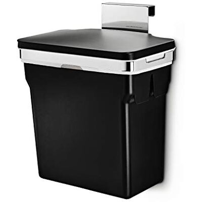 simplehuman CW1643 10 Liter, Schrank Abfalleimer, Hängender Mülleimer mit Deckel Küche Küchenmülleimer für Schranktür Einbau Abfallsammler Mülltrennung, strapazierfähiger Stahlrahmen, 5 Jahre Garantie simplehuman CW1643 10 Liter, Schrank Abfalleimer, Hängender Mülleimer mit Deckel Küche Küchenmülleimer für Schranktür Einbau Abfallsammler Mülltrennung, strapazierfähiger Stahlrahmen, 5 Jahre Garantie