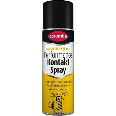 Caramba Performance Kontakt Spray, Kriechöl für Elektronik in Auto und Maschinen, Behebung und Vorbeugung von Zündstörungen, Korrosionsschutz, 250 ml Caramba Performance Kontakt Spray, Kriechöl für Elektronik in Auto und Maschinen, Behebung und Vorbeugung von Zündstörungen, Korrosionsschutz, 250 ml