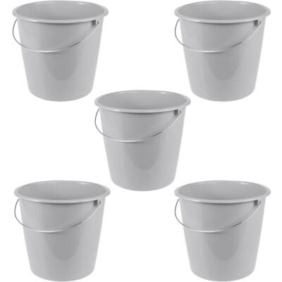 keeeper Erik 5X Eimer mit Metallbügel, 10 l, Polypropylen, 28,5 x 28,5 x 26 cm, Nordic Grey keeeper Erik 5X Eimer mit Metallbügel, 10 l, Polypropylen, 28,5 x 28,5 x 26 cm, Nordic Grey
