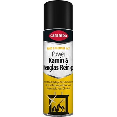 Caramba Power Kamin & Ofenglasreiniger, Entfernt Ruß-, Fett- und Harz auf Kaminscheiben, Zubehör für Kamin-, Holz- und Kohleöfen, Glasreiniger, 500 ml Caramba Power Kamin & Ofenglasreiniger, Entfernt Ruß-, Fett- und Harz auf Kaminscheiben, Zubehör für Kamin-, Holz- und Kohleöfen, Glasreiniger, 500 ml
