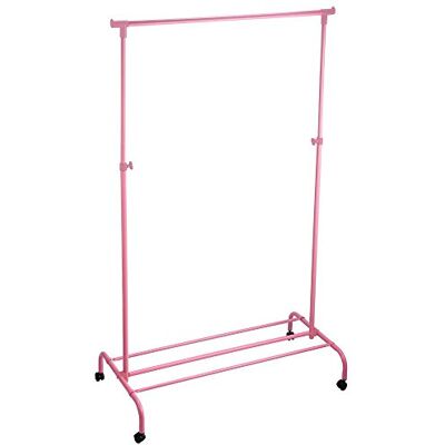 Home Vida Kleiderständer, einzelne Kleiderstange, verstellbar, rosa Home Vida Kleiderständer, einzelne Kleiderstange, verstellbar, rosa