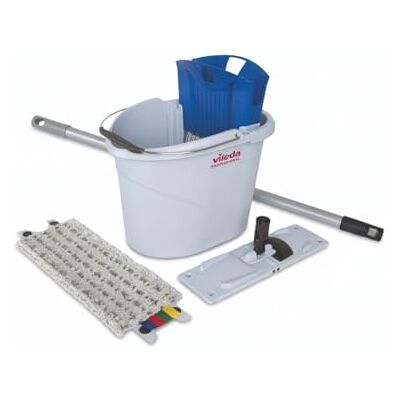 Vileda Professional UltraSpeed Mini Kit – Ready to Use, 10L Eimer mit Presse, Teleskopstiel 80-140cm, Mophalter & r‑Microlite Mop 36cm – bis zu 300 Wäschen Vileda Professional UltraSpeed Mini Kit – Ready to Use, 10L Eimer mit Presse, Teleskopstiel 80-140cm, Mophalter & r‑Microlite Mop 36cm – bis zu 300 Wäschen