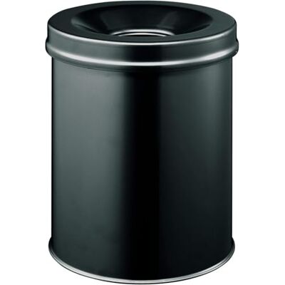 Durable Papierkorb Safe rund, selbstlöschender Deckel, 15 Liter, schwarz, 330501 Durable Papierkorb Safe rund, selbstlöschender Deckel, 15 Liter, schwarz, 330501
