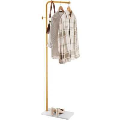 VEVOR Garderobenständer, 450 x 250 x 1700 mm, Kleiderständer mit Quarzsteinsockel und 3 runden Haken, Jackenständer für Eingangsbereich, Wohnzimmer, Haltestange für Mäntel, Hüte, Taschen VEVOR Garderobenständer, 450 x 250 x 1700 mm, Kleiderständer mit Quarzsteinsockel und 3 runden Haken, Jackenständer für Eingangsbereich, Wohnzimmer, Haltestange für Mäntel, Hüte, Taschen