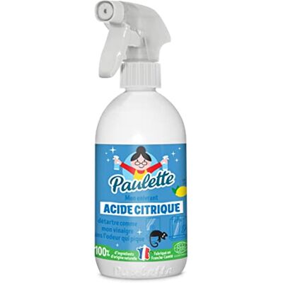 Paulette Zitronensäure, flüssig, Zitrone, Entkalker, natürlicher und Ecocert – 500 ml Paulette Zitronensäure, flüssig, Zitrone, Entkalker, natürlicher und Ecocert – 500 ml