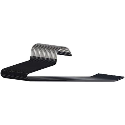 Relaxdays Hosenbügel, 20er Set, rutschfeste Kleiderbügel, platzsparend, HBT: 17,5 x 35 x 0,5 cm, Anzugbügel, schwarz Relaxdays Hosenbügel, 20er Set, rutschfeste Kleiderbügel, platzsparend, HBT: 17,5 x 35 x 0,5 cm, Anzugbügel, schwarz