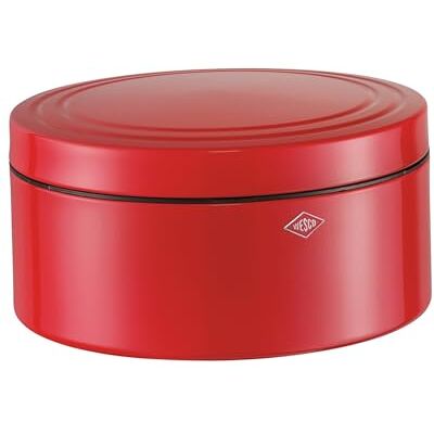 WESCO Gebäckdose Classic Line in der Farbe redorange, pulverbeschichtetes Stahlblech, 4 Liter Volumen, schließt dicht, Special Edition Weihnachten WESCO Gebäckdose Classic Line in der Farbe redorange, pulverbeschichtetes Stahlblech, 4 Liter Volumen, schließt dicht, Special Edition Weihnachten