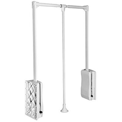 GTV Stromabnehmer mit Öllift 875mm 1200mm Kleiderlift mit Öldruckfeder Schrankbreite weiß 100% Stahl GTV Stromabnehmer mit Öllift 875mm 1200mm Kleiderlift mit Öldruckfeder Schrankbreite weiß 100% Stahl