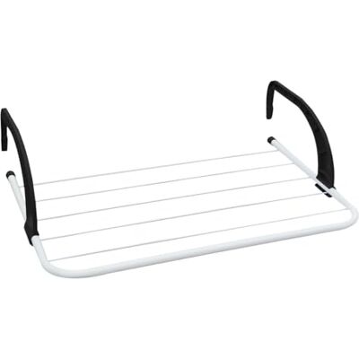 Amig Wäscheständer für Heizkörper Mod. Aeria ClipMini Stahl und Polypropylen Wäschetrockner Einfache Installation 3 m Trockenfläche Maße 51x33x13 cm Farbe Weiß/Schwarz Amig Wäscheständer für Heizkörper Mod. Aeria ClipMini Stahl und Polypropylen Wäschetrockner Einfache Installation 3 m Trockenfläche Maße 51x33x13 cm Farbe Weiß/Schwarz