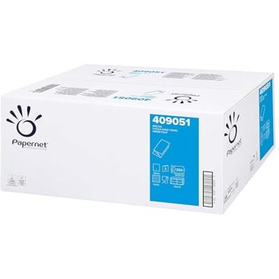 Papernet Special V-Fold Falthandtuch hochweiß 2-lg. 21x24cm 15x250 Tücher Zellstoff Papernet Special V-Fold Falthandtuch hochweiß 2-lg. 21x24cm 15x250 Tücher Zellstoff