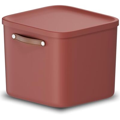 Rotho Maloja Aufbewahrungsbox 40 l, Kunststoff, rot, 40 (39.5 x 38.0 x 34.0 cm) Rotho Maloja Aufbewahrungsbox 40 l, Kunststoff, rot, 40 (39.5 x 38.0 x 34.0 cm)