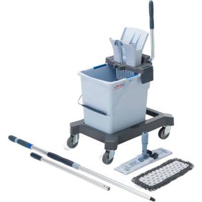 Vileda Professional , UltraSpeed Pro Fahreimer Ready‑to‑Go Set 25 L mit Presse, r‑MicroSpeed Max 4D Mop, 40‑cm Halter & Teleskopstiel – Recycling‑Microfaser, entfernt 99,9 % Viren Vileda Professional , UltraSpeed Pro Fahreimer Ready‑to‑Go Set 25 L mit Presse, r‑MicroSpeed Max 4D Mop, 40‑cm Halter & Teleskopstiel – Recycling‑Microfaser, entfernt 99,9 % Viren
