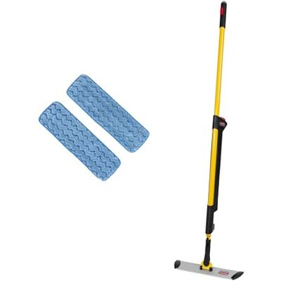 Rubbermaid Commercial Products Hygen Pulse Mikrofaser Mopp Set 2 Moppköpfe Bodenwischer mit Sprühfunktion Gelb Rubbermaid Commercial Products Hygen Pulse Mikrofaser Mopp Set 2 Moppköpfe Bodenwischer mit Sprühfunktion Gelb