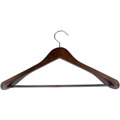 alpina Kleiderbügel Holz 1 Stück Holzkleiderbügel Bügel mit Breiten Schultern und Anti-Rutsch 44 x 23,5 x 5,8 cm Geeignet für 2 Kleidungsstücke Kleiderorganizer Braun alpina Kleiderbügel Holz 1 Stück Holzkleiderbügel Bügel mit Breiten Schultern und Anti-Rutsch 44 x 23,5 x 5,8 cm Geeignet für 2 Kleidungsstücke Kleiderorganizer Braun
