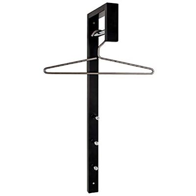 HAKU Wandgarderobe chrom, schwarz, Metall Maße: B 4 x H 70 x T 20 cm, Style: Modern HAKU Wandgarderobe chrom, schwarz, Metall Maße: B 4 x H 70 x T 20 cm, Style: Modern