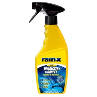 Rain-X Polster- & Teppichreiniger – Tiefenreinigung mit Schutzschild gegen Flecken und Flüssigkeiten – Entfernt Schmutz & Gerüche – Ideal für Autositze, Teppiche & Textilien – 500 ml Rain-X Polster- & Teppichreiniger – Tiefenreinigung mit Schutzschild gegen Flecken und Flüssigkeiten – Entfernt Schmutz & Gerüche – Ideal für Autositze, Teppiche & Textilien – 500 ml