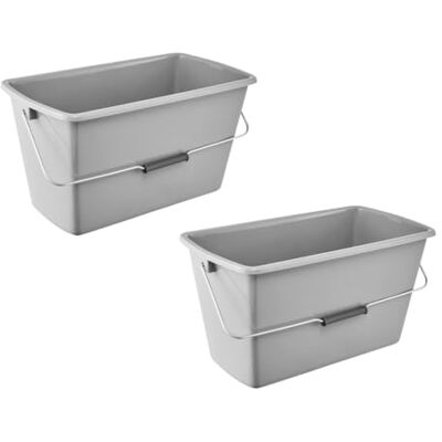 keeeper Bent 2X Putzeimer mit ergonomischem Griff, Griffmulde und Ausguss, 13 l, Nordic Grey keeeper Bent 2X Putzeimer mit ergonomischem Griff, Griffmulde und Ausguss, 13 l, Nordic Grey