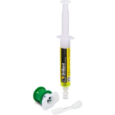 ERRECOM Brilliant 7,5 ml, UV-Fluoreszenz-Tracer zum Aufspüren von Kältemittellecks in Autoklimaanlagen, inklusive R1234yf Adapter ERRECOM Brilliant 7,5 ml, UV-Fluoreszenz-Tracer zum Aufspüren von Kältemittellecks in Autoklimaanlagen, inklusive R1234yf Adapter