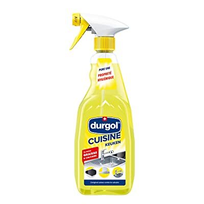 Durgol Küchenreiniger Spezialreiniger gegen Kalk und Fett für die ganze Küche entfernt Kalk und Fett, biologisch abbaubar Französische Version 1 x 500 ml Durgol Küchenreiniger Spezialreiniger gegen Kalk und Fett für die ganze Küche entfernt Kalk und Fett, biologisch abbaubar Französische Version 1 x 500 ml