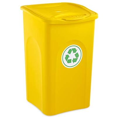 Stefanplast Begreen Mülleimer, 50 l, Gelb Stefanplast Begreen Mülleimer, 50 l, Gelb