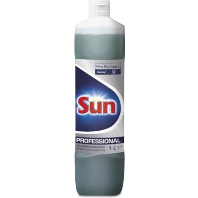 Sun Professional Spülmittel – Hochwirksame Fettentfernung, Geschirrspülmittel für glänzend sauberes Geschirr, Fettlöser für strahlenden Glanz, 1L Sun Professional Spülmittel – Hochwirksame Fettentfernung, Geschirrspülmittel für glänzend sauberes Geschirr, Fettlöser für strahlenden Glanz, 1L