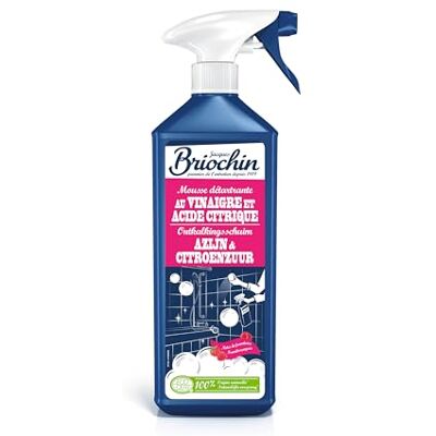 Briochin JACQUES Entkalker-Schaum mit Essig Ideal für das Badezimmer Schaumtextur: Formel haftet auf Oberflächen Recycelbare Flasche Sprühflasche 750 ml Briochin JACQUES Entkalker-Schaum mit Essig Ideal für das Badezimmer Schaumtextur: Formel haftet auf Oberflächen Recycelbare Flasche Sprühflasche 750 ml