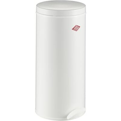 WESCO Gastro Tretabfallsammler 127 in der Farbe weiß, pulverbeschichtetes Stahlblech, Metalleinsatz mit 22 Liter Volumen, Kunststoff-Fußtritt WESCO Gastro Tretabfallsammler 127 in der Farbe weiß, pulverbeschichtetes Stahlblech, Metalleinsatz mit 22 Liter Volumen, Kunststoff-Fußtritt
