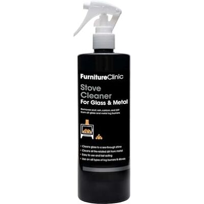 Furniture Clinic Ofenglas- und Metallreiniger – Entfernt und reinigt Asche, Kohlenstoffablagerungen, Ruß und Schmutz – Zur Reinigung von Holzöfen und Kaminböden – 500 ml Spray Furniture Clinic Ofenglas- und Metallreiniger – Entfernt und reinigt Asche, Kohlenstoffablagerungen, Ruß und Schmutz – Zur Reinigung von Holzöfen und Kaminböden – 500 ml Spray