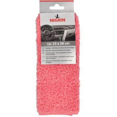 NIGRIN Staubtuch, für Trocken- und Nassreinigung, Hightech-Kompositfasertechnologie absorbiert Schmutz und Staub, waschbar und wiederverwendbar, Coral, 1 Stück NIGRIN Staubtuch, für Trocken- und Nassreinigung, Hightech-Kompositfasertechnologie absorbiert Schmutz und Staub, waschbar und wiederverwendbar, Coral, 1 Stück