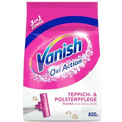 Vanish Oxi Action Polster- und Teppichreiniger Pulver – 1 x 820 g Großflächen Reinigungsmittel für Teppiche und Polster gegen Schmutz, schlechten Geruch und Staub Vanish Oxi Action Polster- und Teppichreiniger Pulver – 1 x 820 g Großflächen Reinigungsmittel für Teppiche und Polster gegen Schmutz, schlechten Geruch und Staub