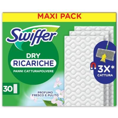Swiffer Dry, Mikrofaser-Nachfüllpackung, 180 Tücher, Giga Pack Ideal für alle Arten von Böden, für Tierhaare Swiffer Dry, Mikrofaser-Nachfüllpackung, 180 Tücher, Giga Pack Ideal für alle Arten von Böden, für Tierhaare