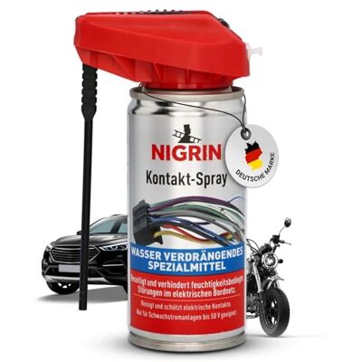 NIGRIN Kontakt-Spray für Elektronik, zur Reinigung und Schutz von elektronischen Kontakten, 100 ml, new-balck-45 NIGRIN Kontakt-Spray für Elektronik, zur Reinigung und Schutz von elektronischen Kontakten, 100 ml, new-balck-45