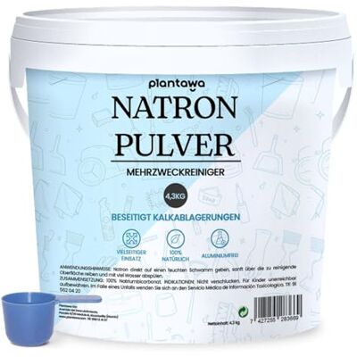 PLANTAWA Baking Soda für die Reinigung 4,3 kg Baking Soda für Home Cleaning.Multi-Purpose: Fleckentferner, Bleichmittel, entfernt Gerüche und Fett, natürliche und reine Herkunft. PLANTAWA Baking Soda für die Reinigung 4,3 kg Baking Soda für Home Cleaning.Multi-Purpose: Fleckentferner, Bleichmittel, entfernt Gerüche und Fett, natürliche und reine Herkunft.
