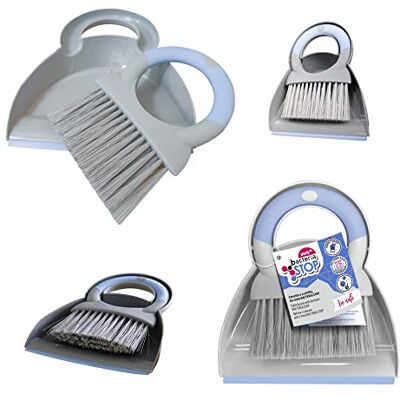 York Bacteria Stop York Handfeger Und Schaufel Besen Und Kehrschaufel Set Für Tisch Mit Silbermikropartikeln Klein Tischbesen Tischfeger Kehrblech Tischkehrset Blau Grau York Bacteria Stop York Handfeger Und Schaufel Besen Und Kehrschaufel Set Für Tisch Mit Silbermikropartikeln Klein Tischbesen Tischfeger Kehrblech Tischkehrset Blau Grau