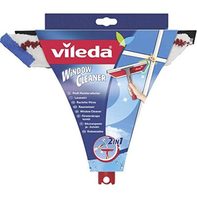 Vileda Profi Fensterwischer 2in1, Fensterabzieher und Einwascher mit Mikrofaserbezug, Fensterputzer für streifenfreie Fenster Vileda Profi Fensterwischer 2in1, Fensterabzieher und Einwascher mit Mikrofaserbezug, Fensterputzer für streifenfreie Fenster
