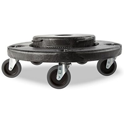 Rubbermaid Commercial Products Brute Dolly Schwarz – Leise Transportplattform für Brute Eimer 77L,121L 166L, und 208L – Tragkraft bis 113 kg, für Gastronomie Büro Lager und Flughafen – FG264043BLA Rubbermaid Commercial Products Brute Dolly Schwarz – Leise Transportplattform für Brute Eimer 77L,121L 166L, und 208L – Tragkraft bis 113 kg, für Gastronomie Büro Lager und Flughafen – FG264043BLA