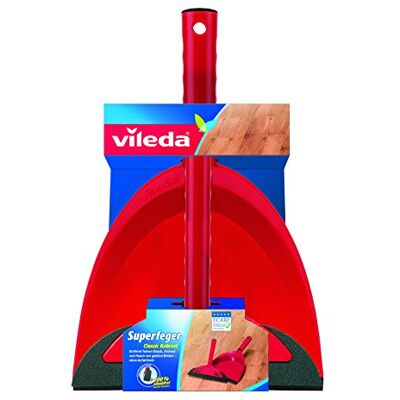Vileda Superfeger Classic Besen Kehrset, Mikroschaum für optimale Schmutzaufnahme, wirbelt keinen Staub auf, für Glatte Böden Vileda Superfeger Classic Besen Kehrset, Mikroschaum für optimale Schmutzaufnahme, wirbelt keinen Staub auf, für Glatte Böden